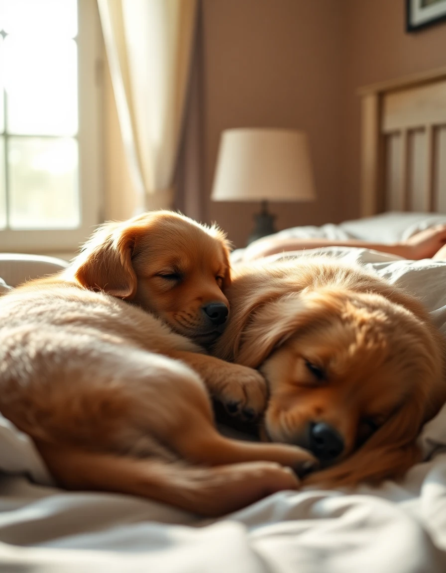 Razoes pelas quais seu cachorro quer dormir com voce capa